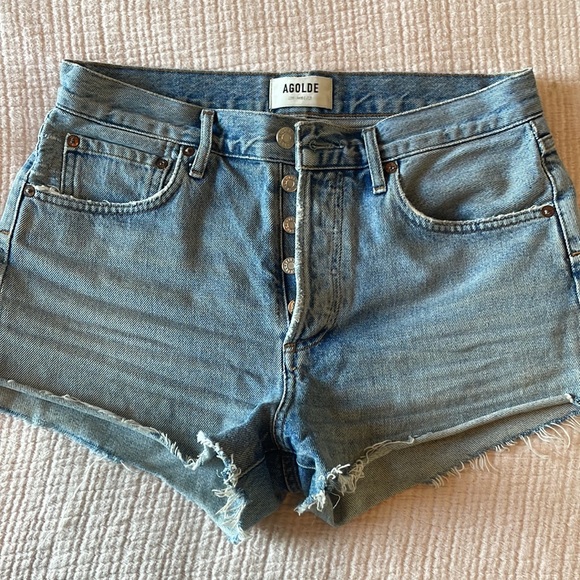 Agolde Parker Short in Riptide - Picture 7 of 8